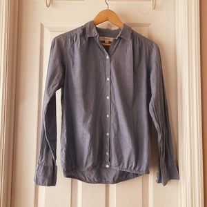 LOFT | BLUE CHAMBRAY BLOUSE